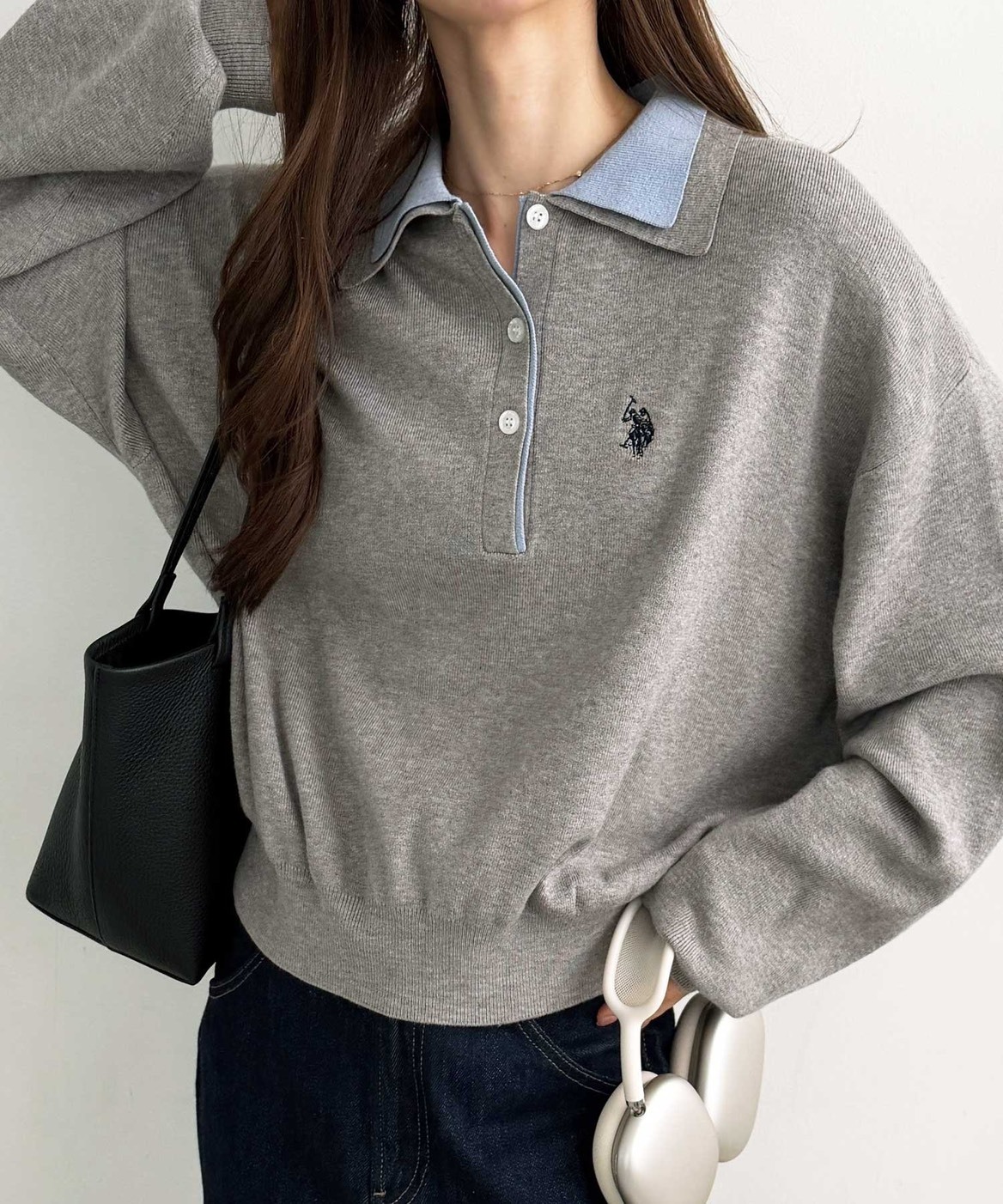 日本 U.S. POLO ASSN. x GeeRA 撞色 拼接 Polo領 三色