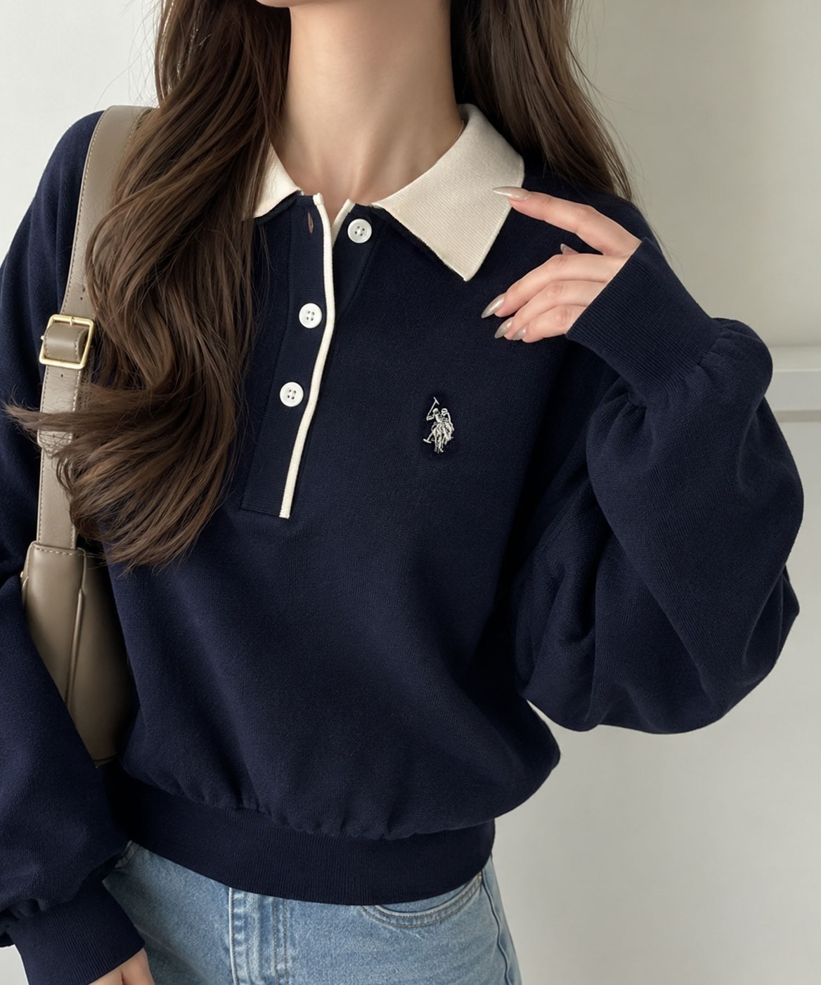日本 U.S. POLO ASSN. x GeeRA 撞色 拼接 Polo領 三色