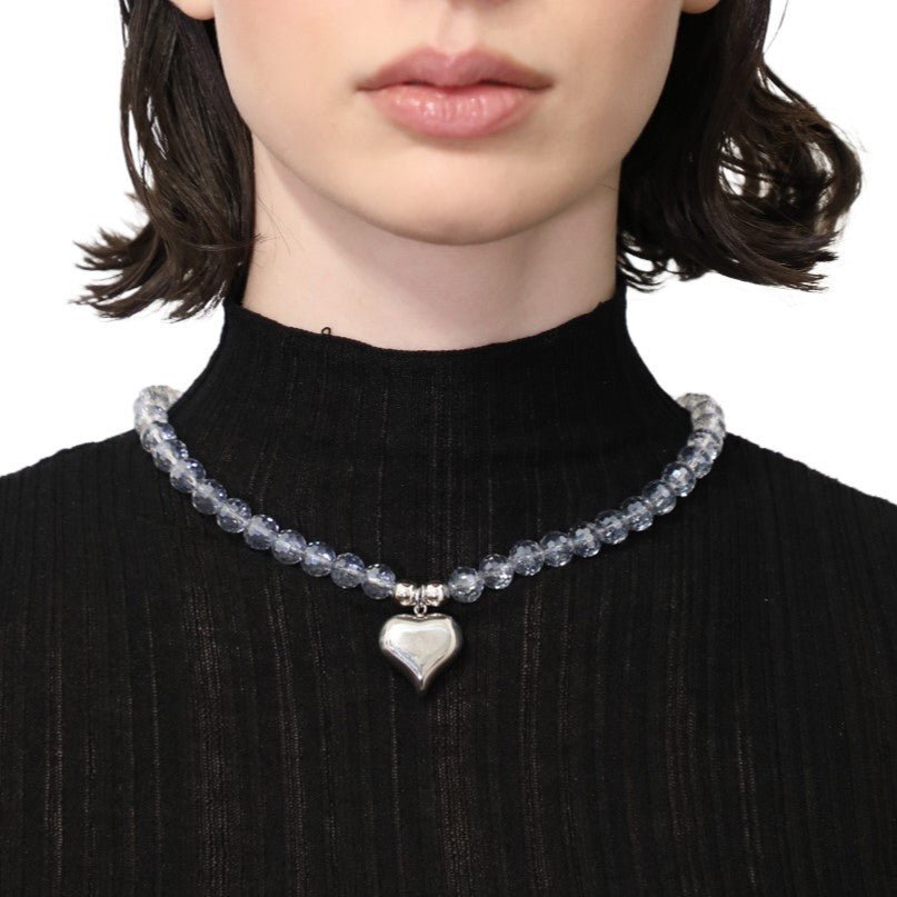 1PO0922-002 [PALERA MILANO] 心形水晶項鏈 #JWCNCH-C10BRA (EU)