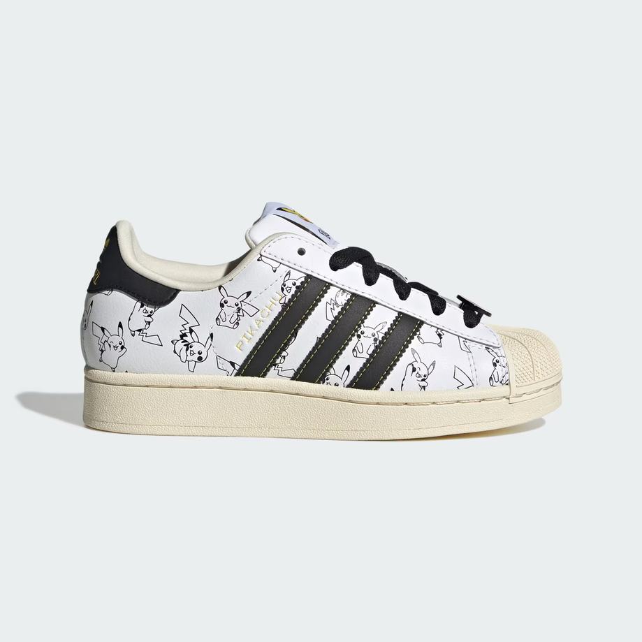 【預訂】ADIDAS SUPERSTAR II Pokémon Pikachu 白黑 -GS