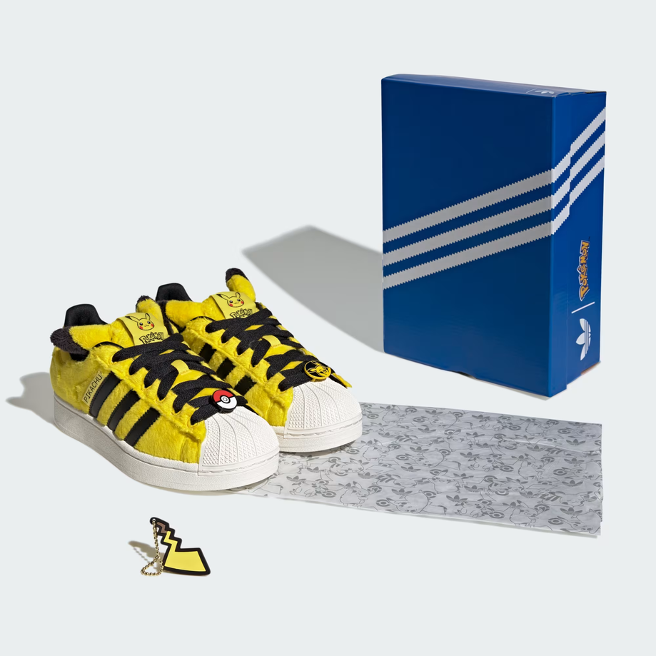 【預訂】ADIDAS SUPERSTAR II Pokémon Pikachu 毛毛黃黑 -GS