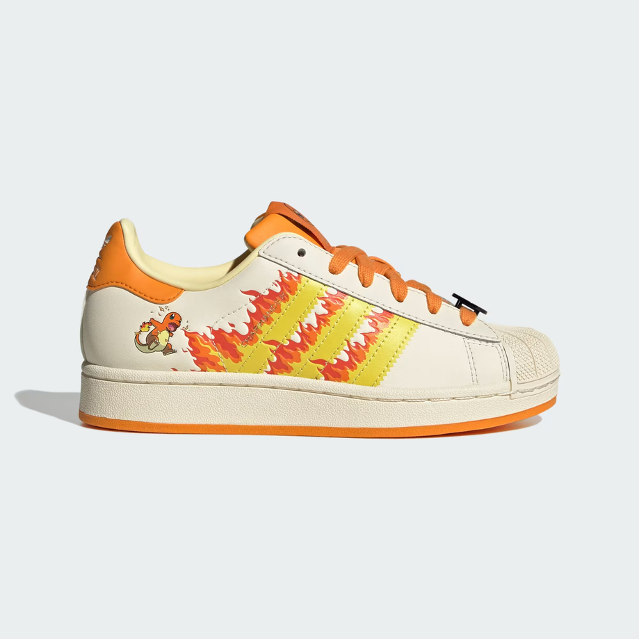 【預訂】ADIDAS SUPERSTAR II Pokémon Charmander 奶油橙 -GS