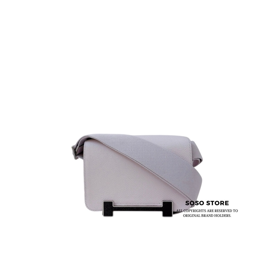 Hermes Geta Bag - Mauve Pâle / SHW