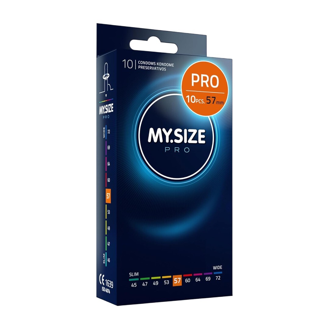 My Size Pro 57mm 大碼 10片裝 純素低敏乳膠安全套