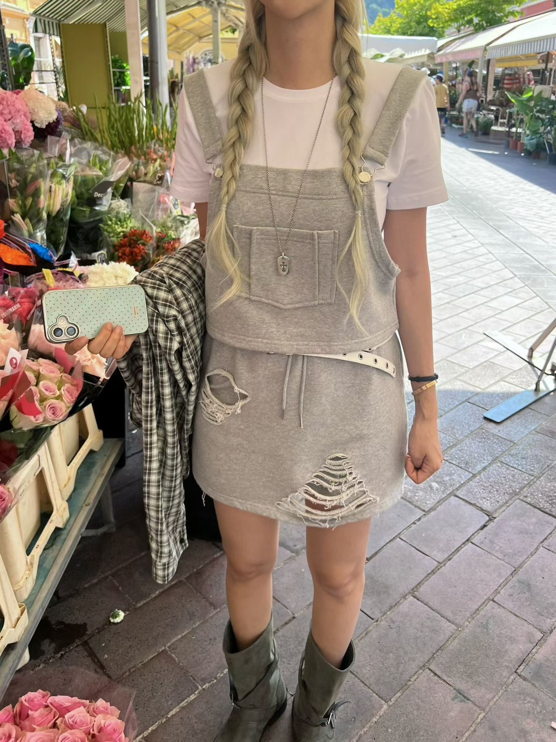 吊帶背心 破損褲裙(分售)
