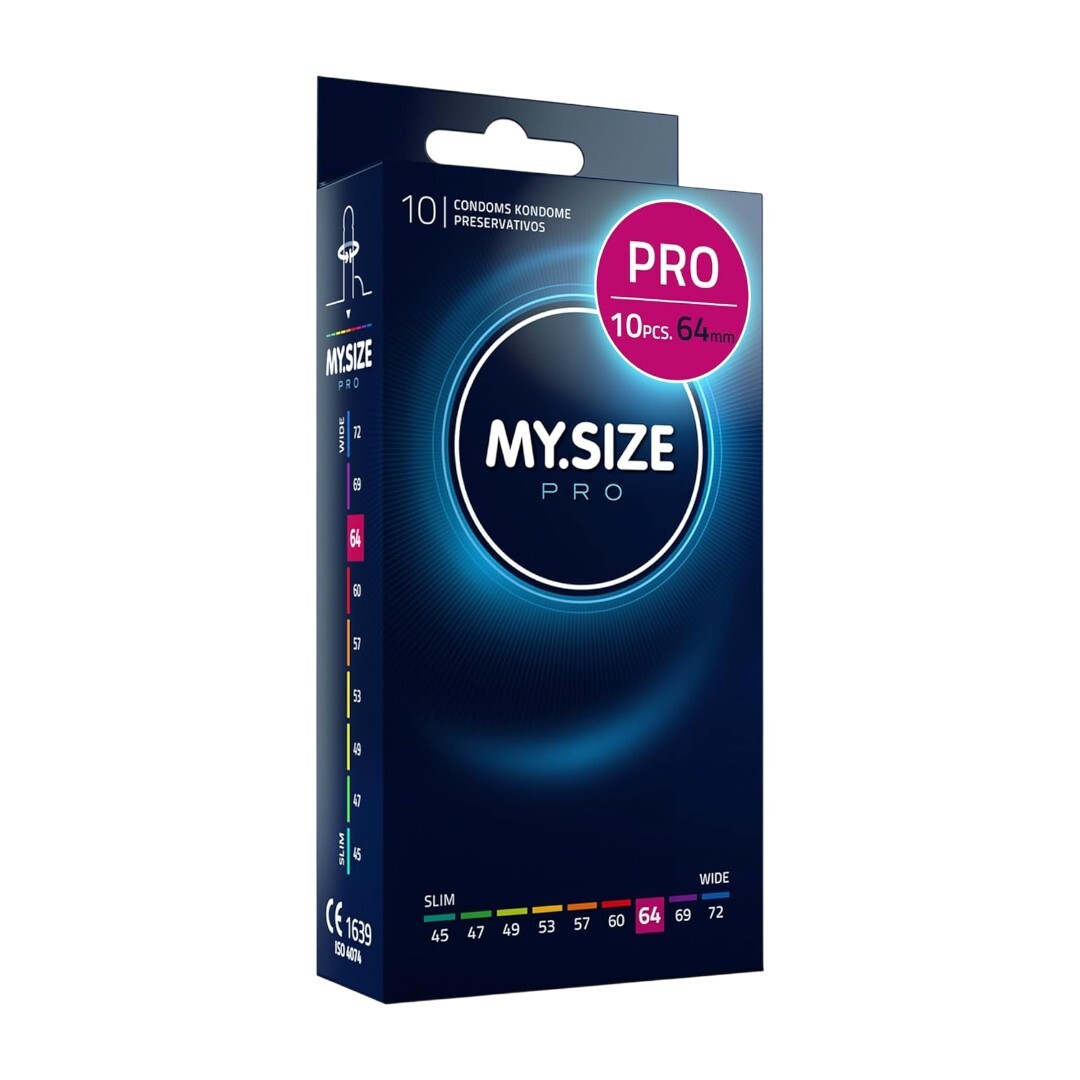 My Size Pro 64mm 加大碼 10片裝 純素低敏乳膠安全套