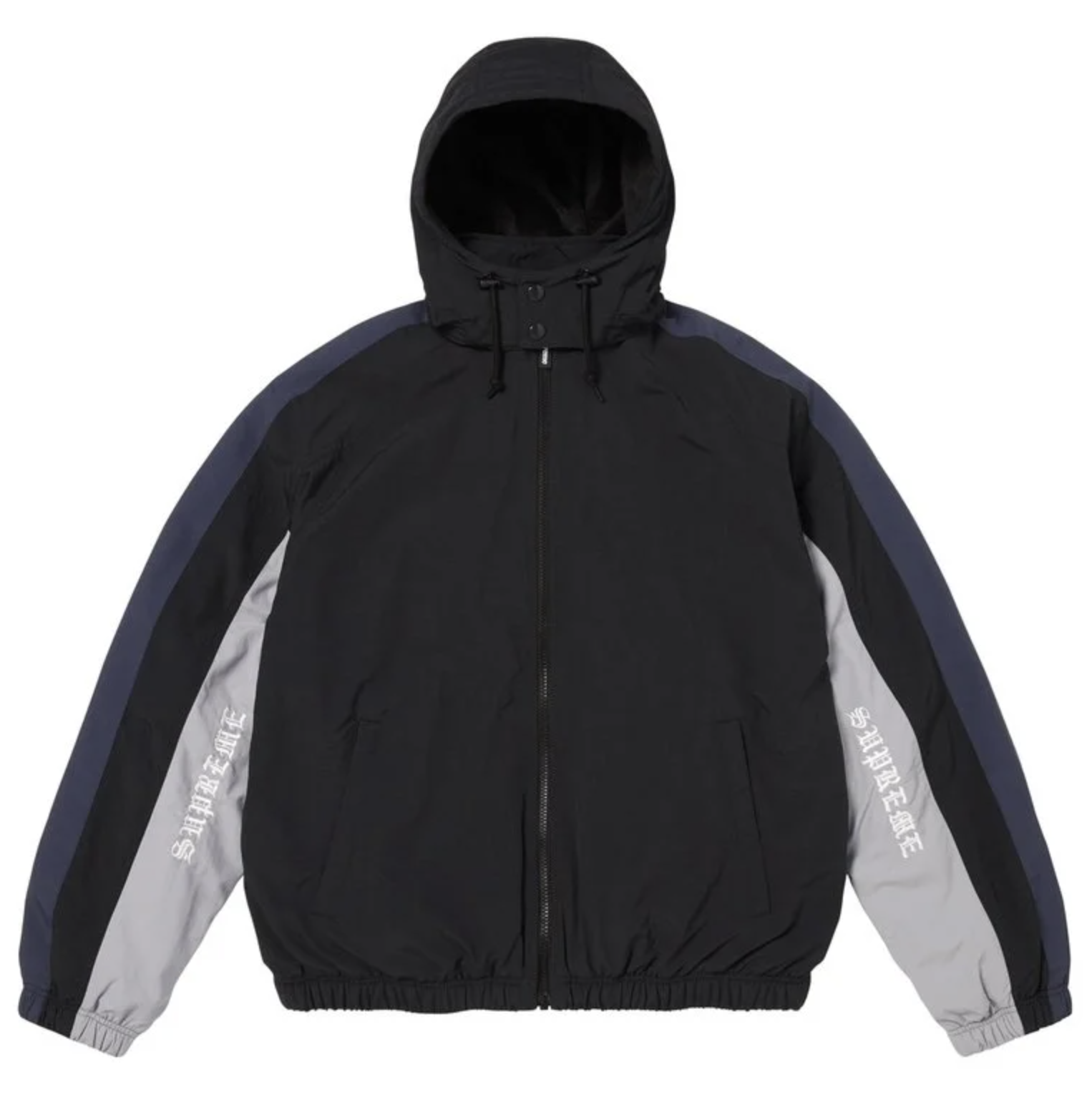 SUPREME AOI FLEECE LINED TRACK JACKET 設計師 藝術家 刺繡 訓練外套 黑色/白色-FW26J89