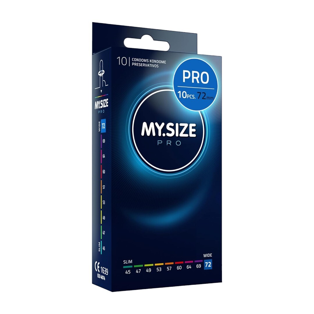 My Size Pro 72mm 超大碼 10片裝 純素低敏乳膠安全套