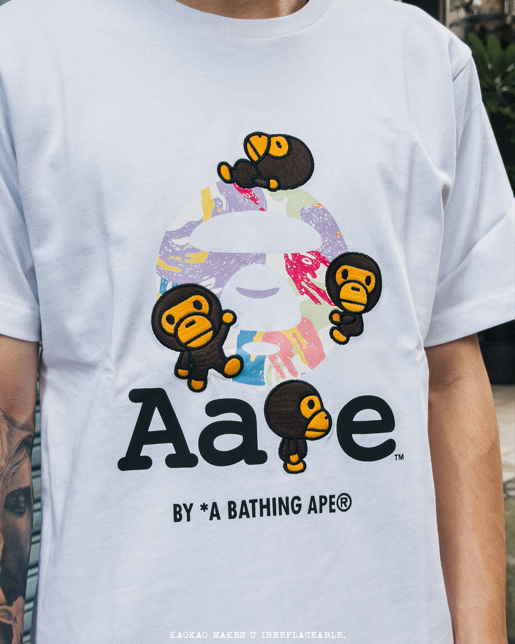 Aape × BABY MILO STORE 聯名款 「正面大圖」 SS26 短Tee AAPE4