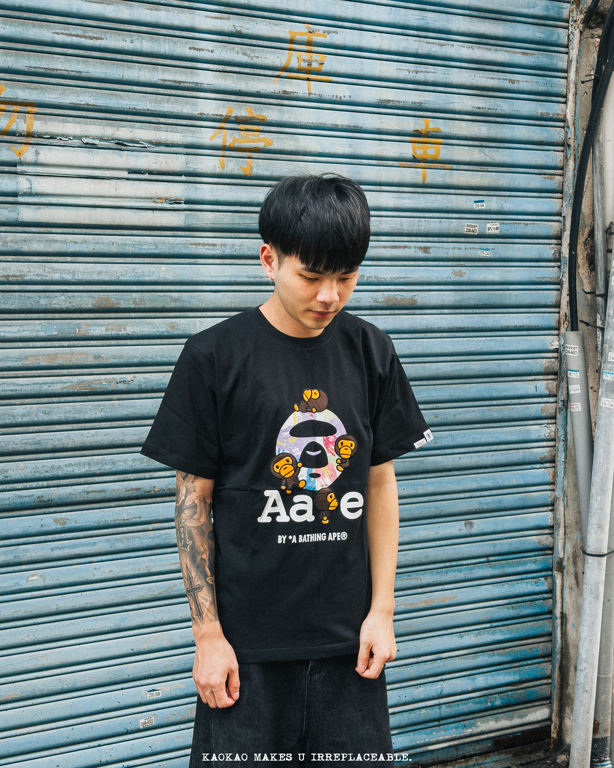 Aape × BABY MILO STORE 聯名款 「正面大圖」 SS26 短Tee AAPE4