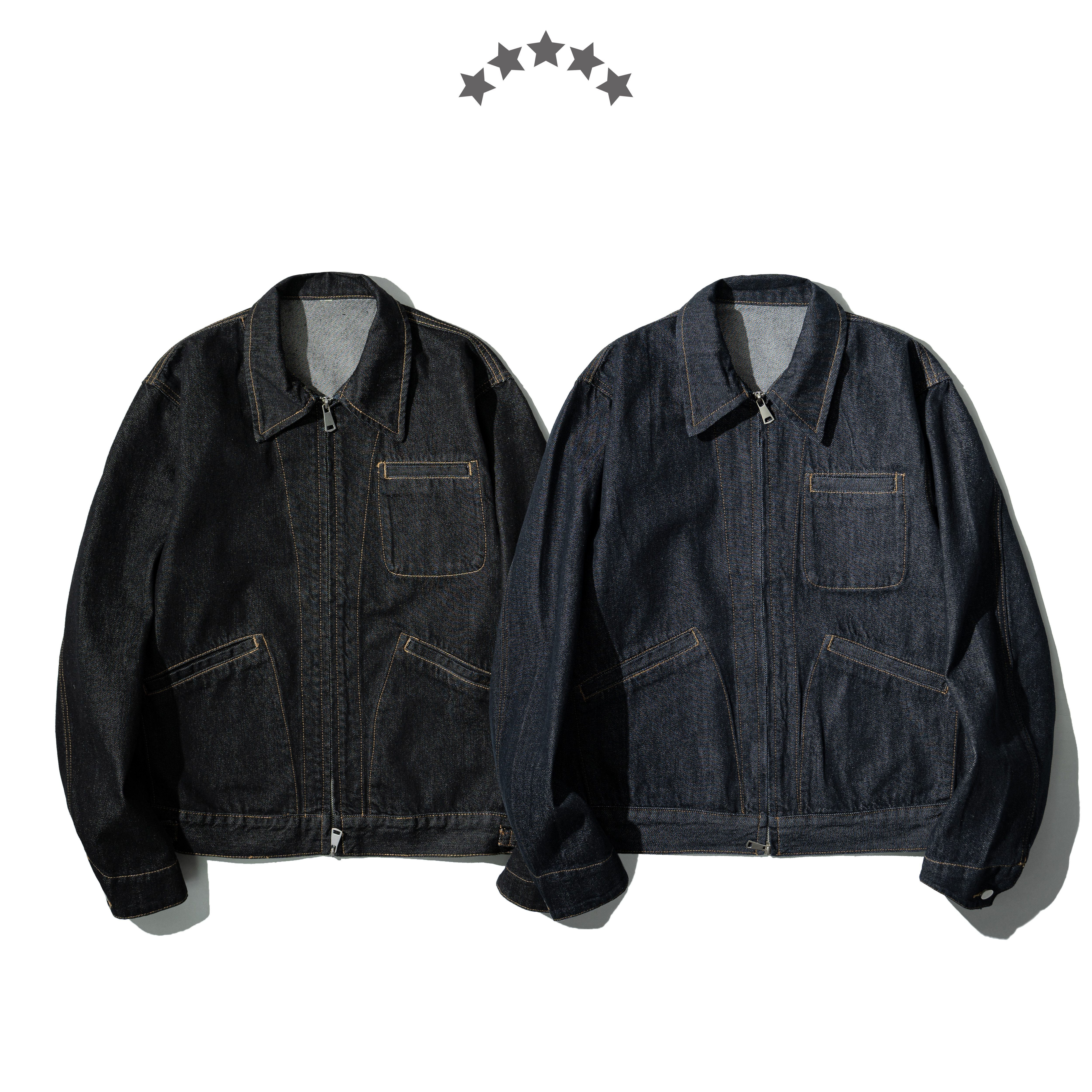 Zip Denim Coach Jacket 拉鍊 牛仔 教練外套 [O-JK128]