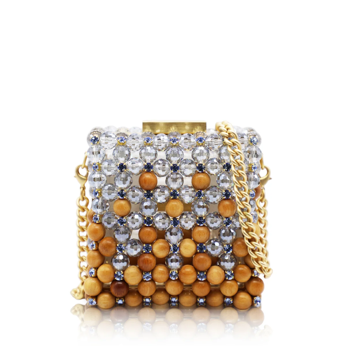 1PO0923-019 [PALERA MILANO] Clutch Mini 木質水晶手袋 #BGCLUM-C1DBWL (EU)