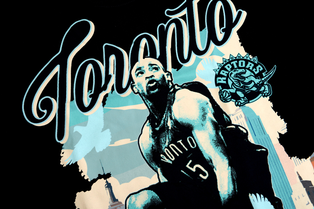 Mitchell & Ness 多倫多暴龍隊 Vince Carter In The City 高磅數 寬版 T-Shirt