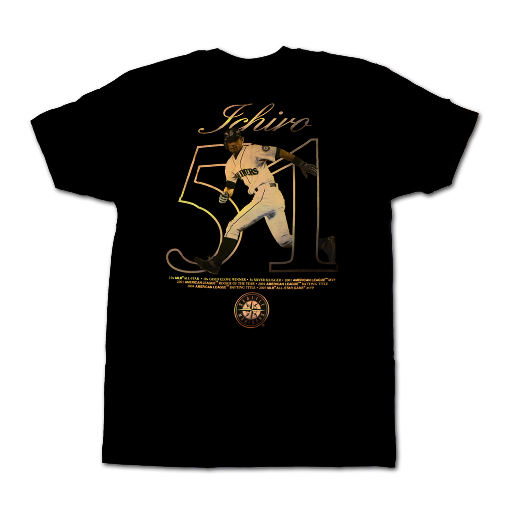 Mitchell & Ness 西雅圖水手隊 鈴木一朗 2025 MLB 名人堂 Cooperstown Topps Chrome T-Shirt