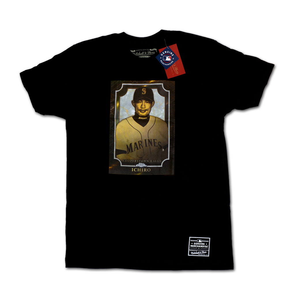 Mitchell & Ness 西雅圖水手隊 鈴木一朗 2025 MLB 名人堂 Cooperstown Topps Chrome T-Shirt