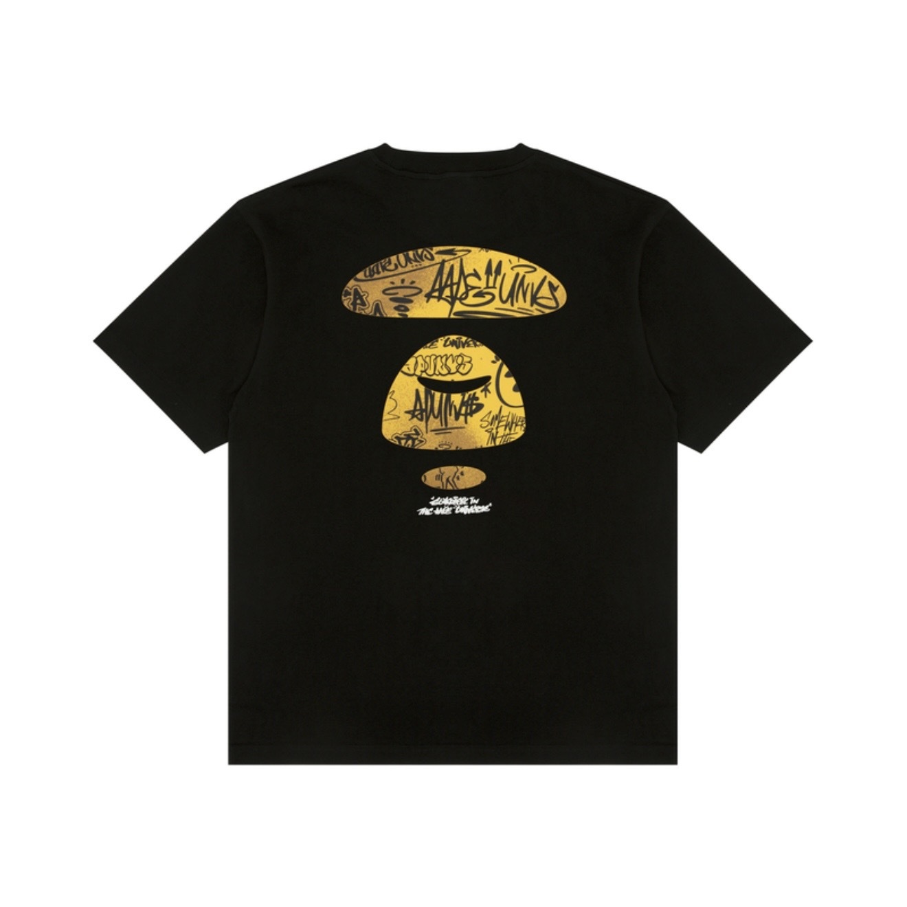 AAPE 「黑黃/白粉猿人」短Tee AAPE5