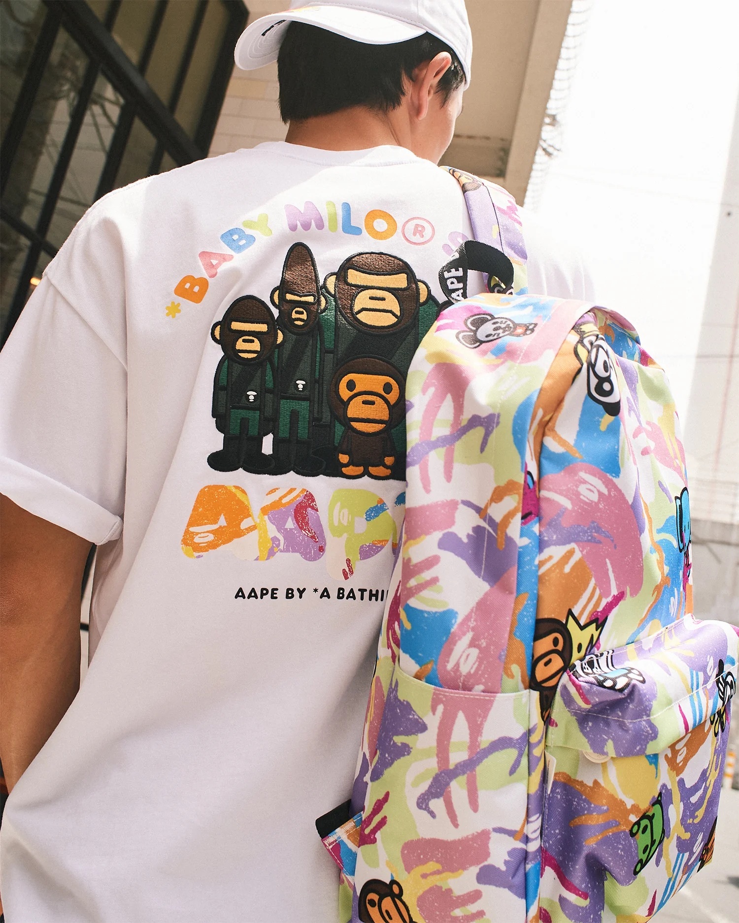 Aape × BABY MILO STORE 聯名款 「左胸小圖」 SS26 短Tee AAPE4 AAPE3
