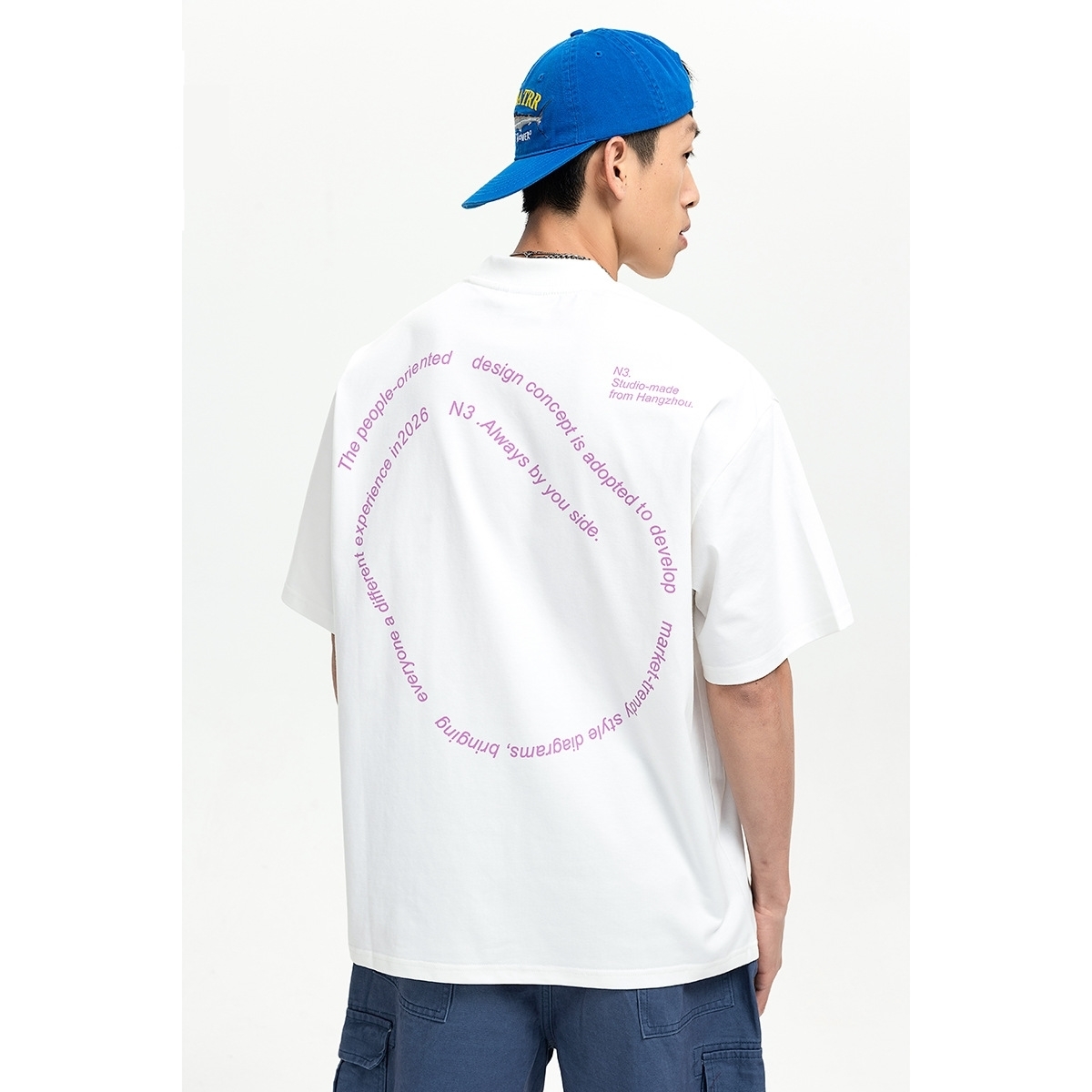 9M11 幾何圖形字母短棉TEE 兩色