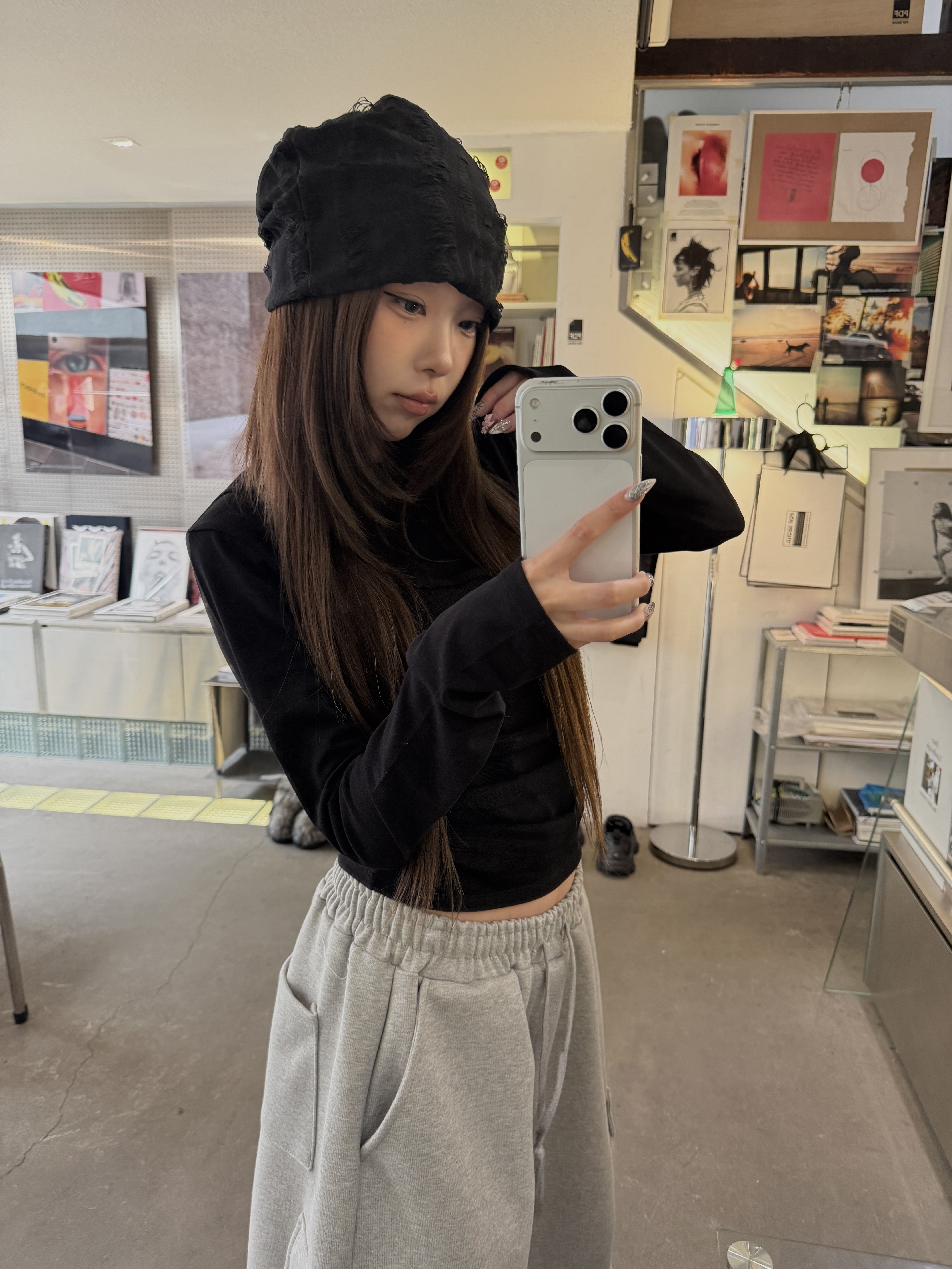 不規則 鏤空破壞 針織毛帽