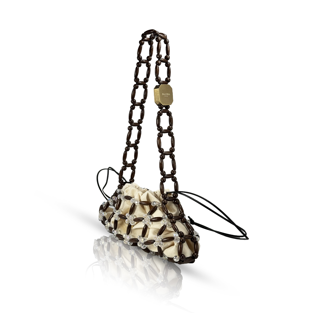 1PO0923-046 [PALERA MILANO] Wood Net Hobo Mini 木質網袋 #BGWNHM-WCB18C (EU)