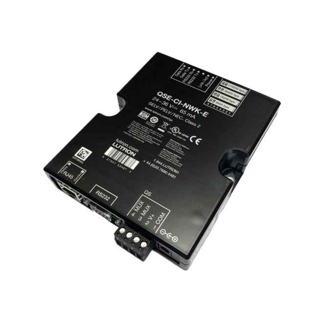 LUTRON QSE-CI-NWK-E RS232 / 乙太網路介面（用於視聽系統整合）