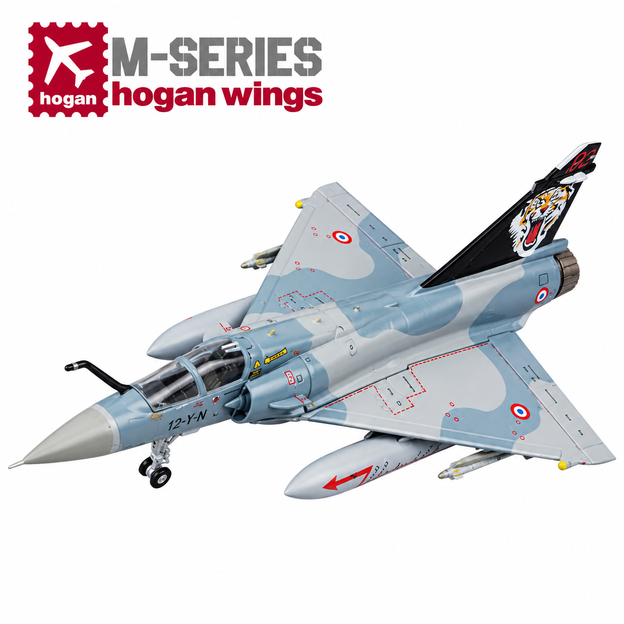 Hogan M-Series 1/200 法國空軍 幻象2000C 機號12-YN 90週年老虎塗裝