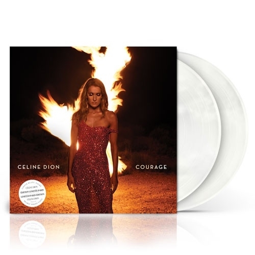 Celine Dion - Courage 2LP Pearly White Vinyl