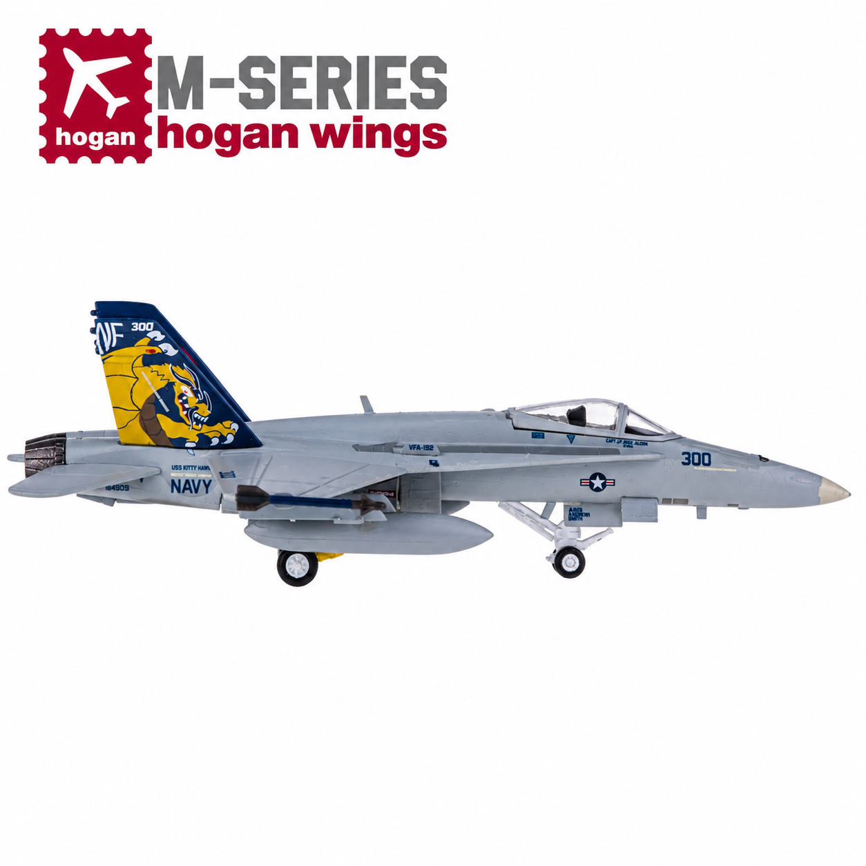 Hogan M-Series 1/200 美國海軍 F/A-18C 第5 聯隊 機號NF 300 高視度