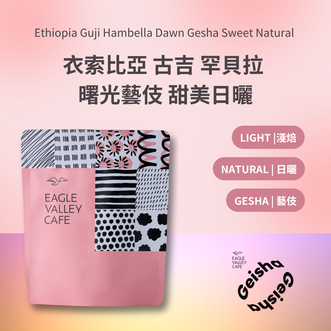 衣索比亞 古吉 罕貝拉 曙光藝伎 甜美日曬 淺焙 咖啡豆