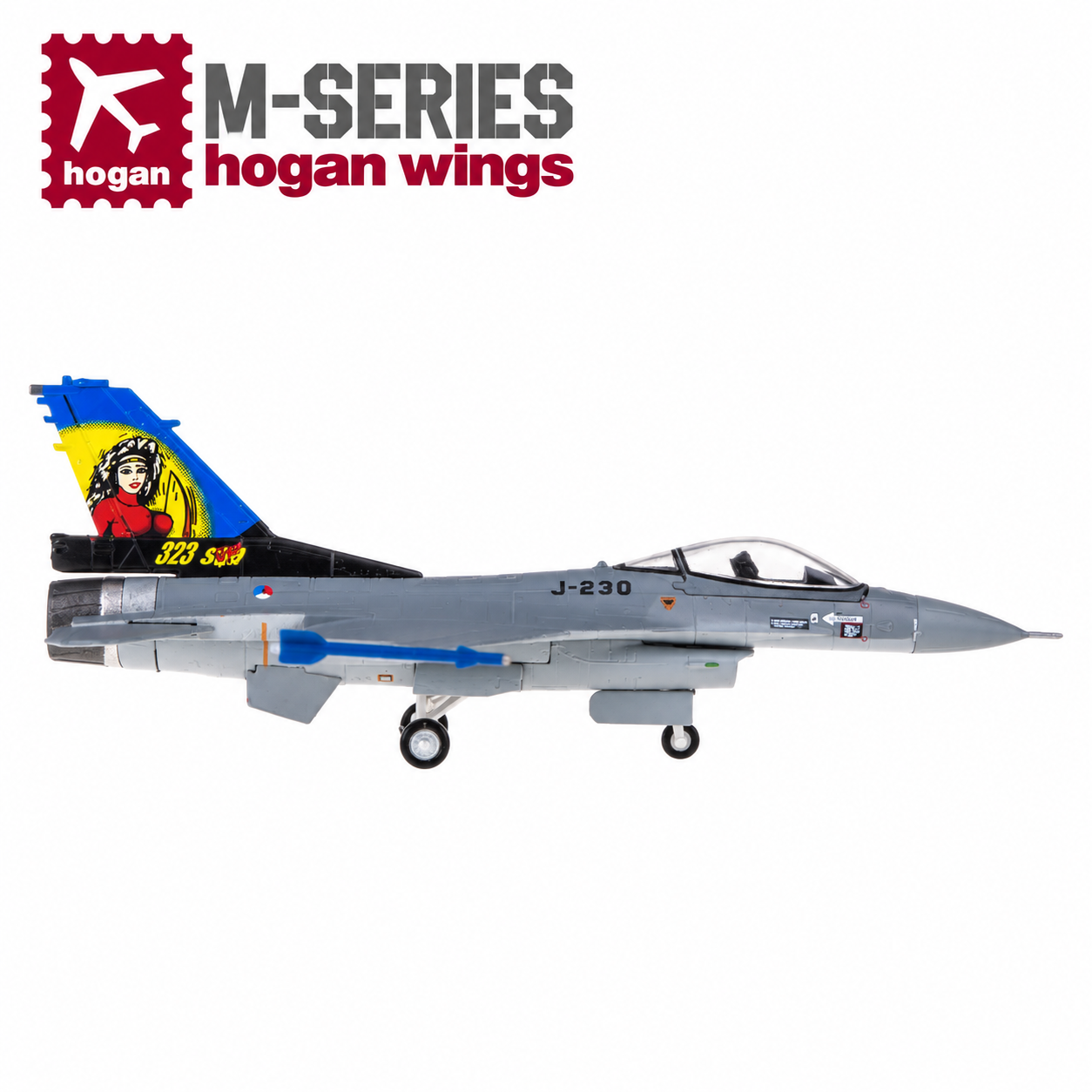 Hogan M-Series 1/200 荷蘭皇家空軍 F-16A  J-230 骯髒黛安娜 有碼