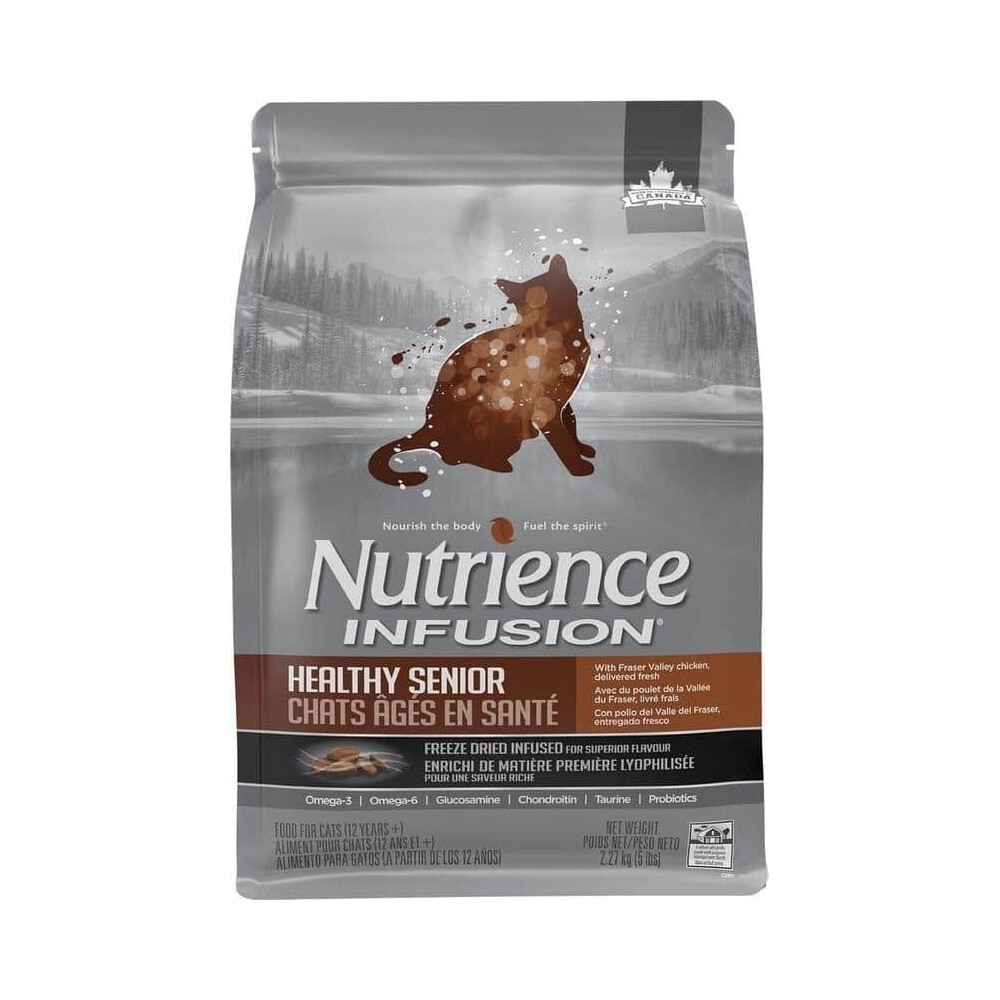 Nutrience Infusion 凍乾外層鮮雞肉高齡貓配方 2.27kg