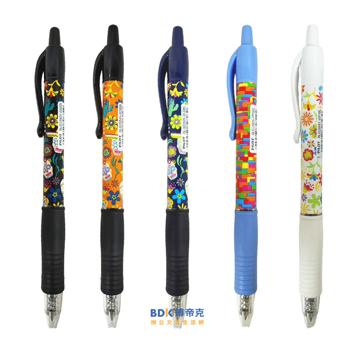 PILOT 百樂文具 墨西哥花紋 G2中性自動筆0.5mm BLG25MX 限定版