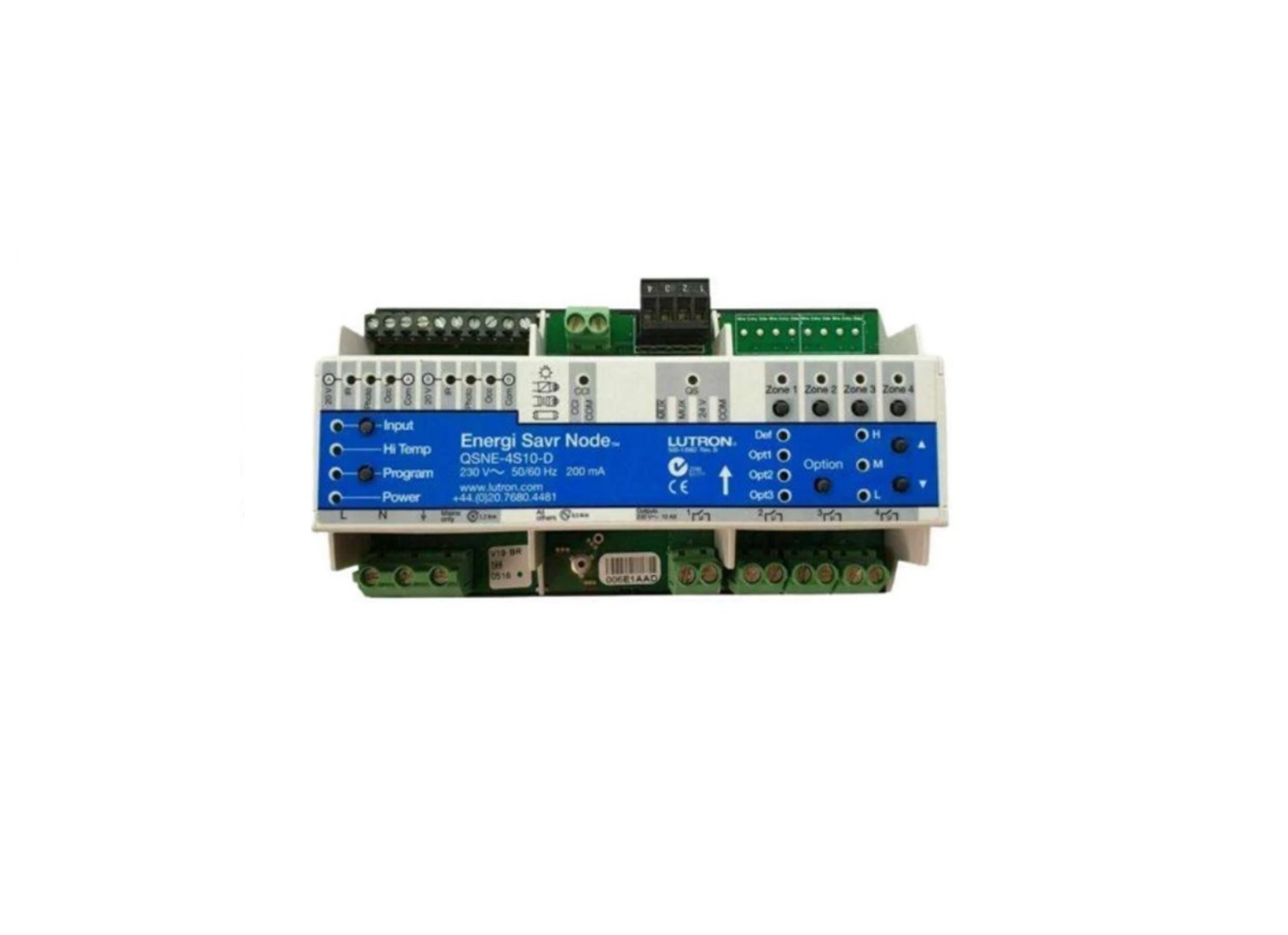 LUTRON QSNE-4S10-D ESN 開關控制模組，每路控制 4 x 10A，非調光迴路