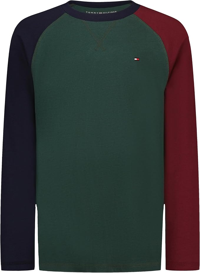 【預購】TOMMY HILFIGER N092406 Party Raglan 拼色長袖上衣