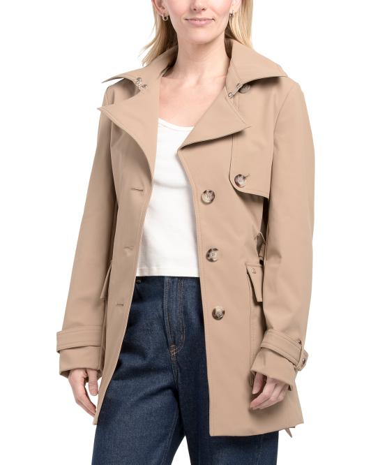 【預購】TOMMY HILFIGER N092453 女裝綁帶風衣外套
