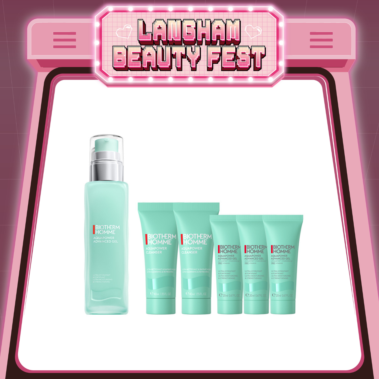 BIOTHERM 男士温泉強效保濕啫喱(增量裝)套裝