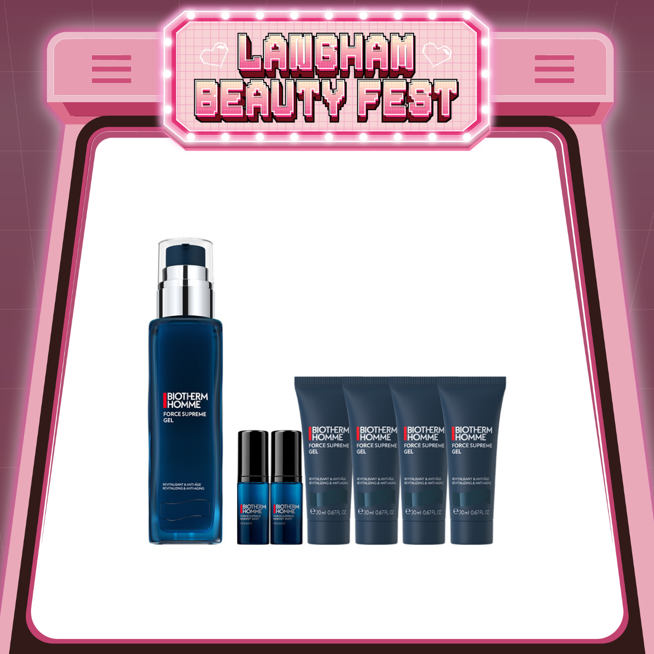 BIOTHERM 男士緊緻淡紋凝膠100ml (增量裝)套裝