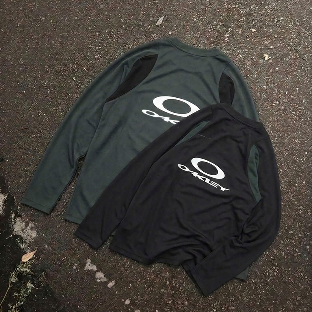 Oakley ICON S SYNC LS CREW 1.0 圓領 拼接 長袖上衣