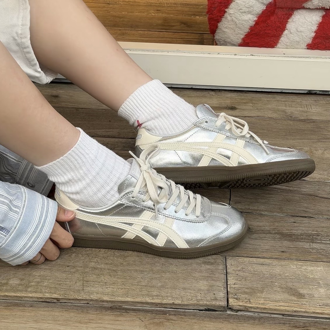 ONITSUKA TIGER TOKUTEN 白銀 銀色 焦糖底 德訓鞋 鬼塚虎 1183C429-020