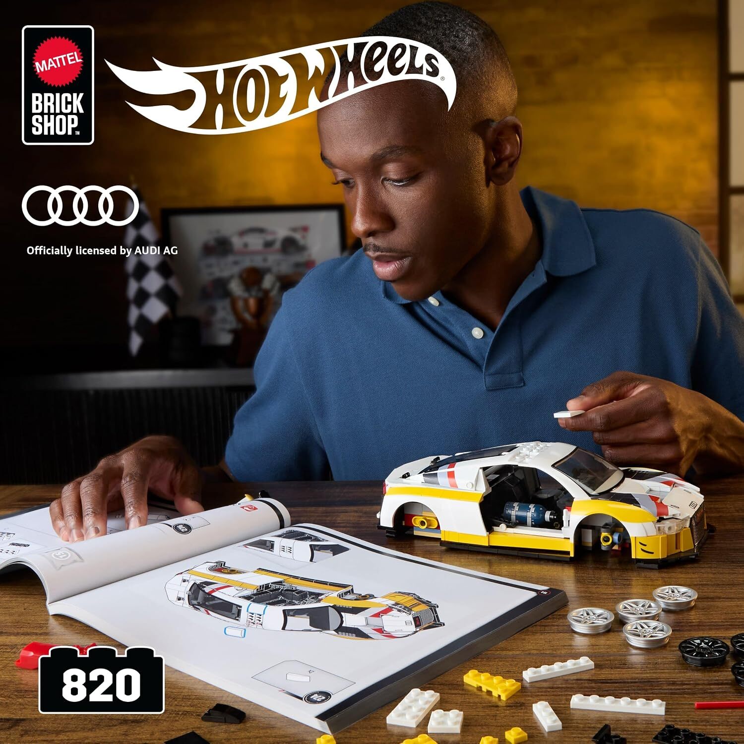 風火輪收藏級系列-Elite Series ‘15 Audi R8 LMS Building Toy Kit  JFT189993