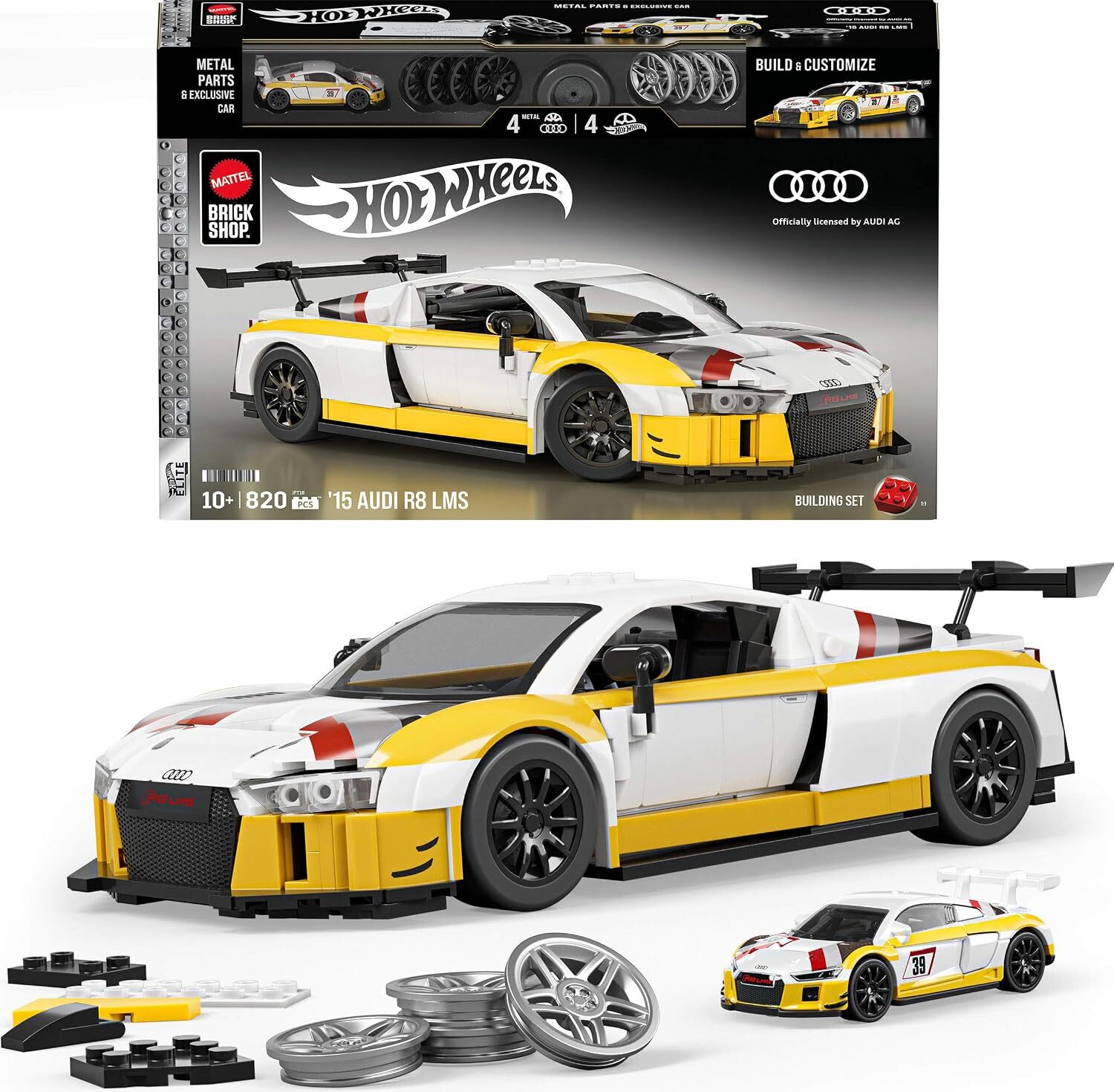 風火輪收藏級系列-Elite Series ‘15 Audi R8 LMS Building Toy Kit  JFT189993