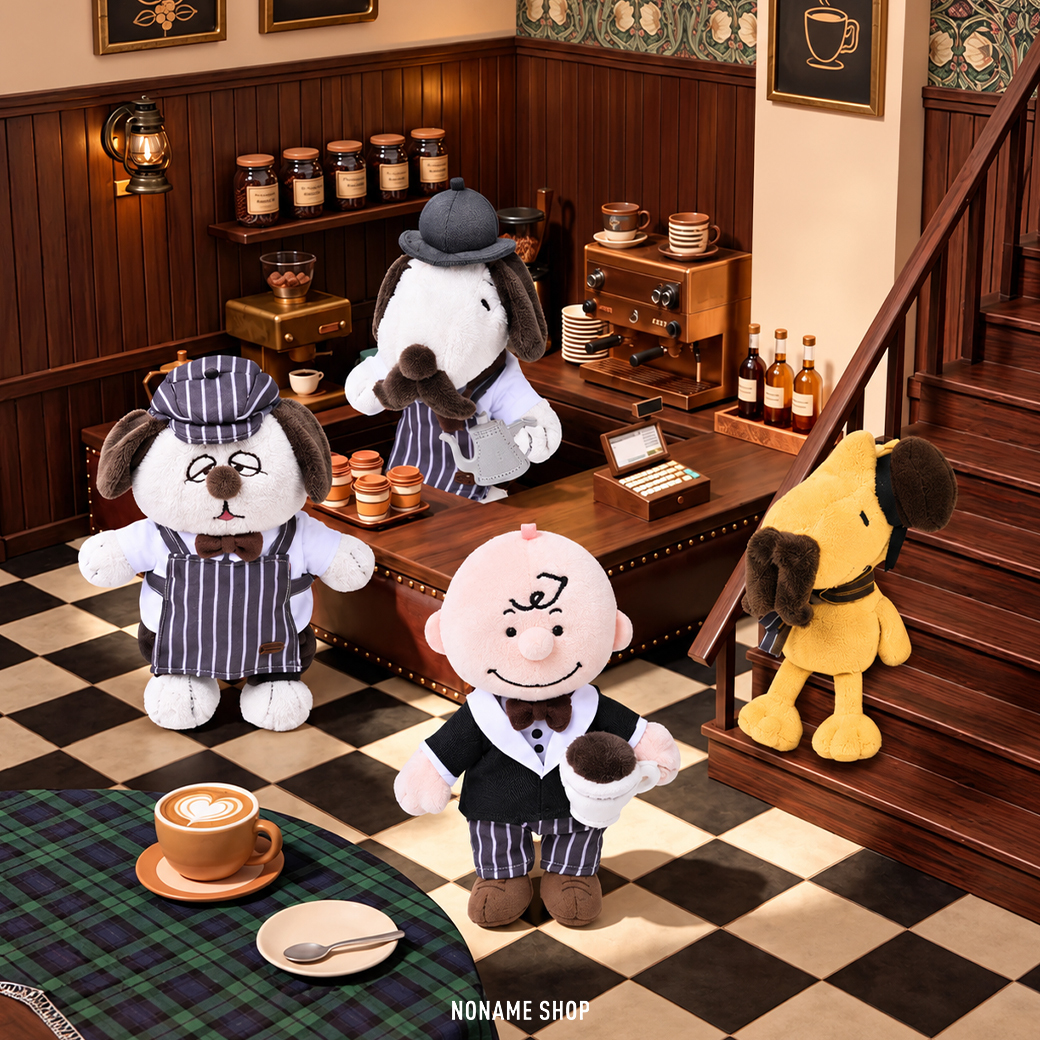 SNOOPY PEANUTS 花生漫畫 咖啡時間 史奴比 歐拉夫 毛絨 吊飾 娃娃 四款