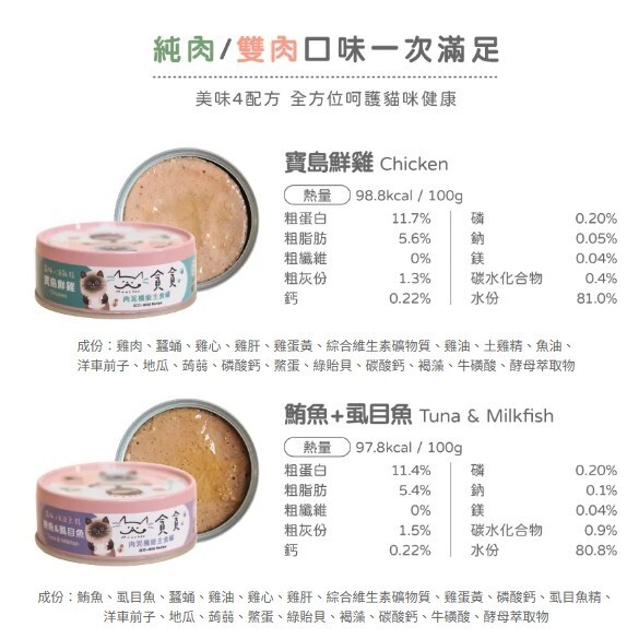 貪貪｜蠶蛹機能貓咪主食罐80g