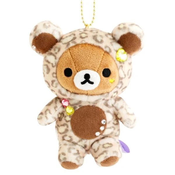 Rilakkuma 18th Anniversary Leopard Plush Keychain