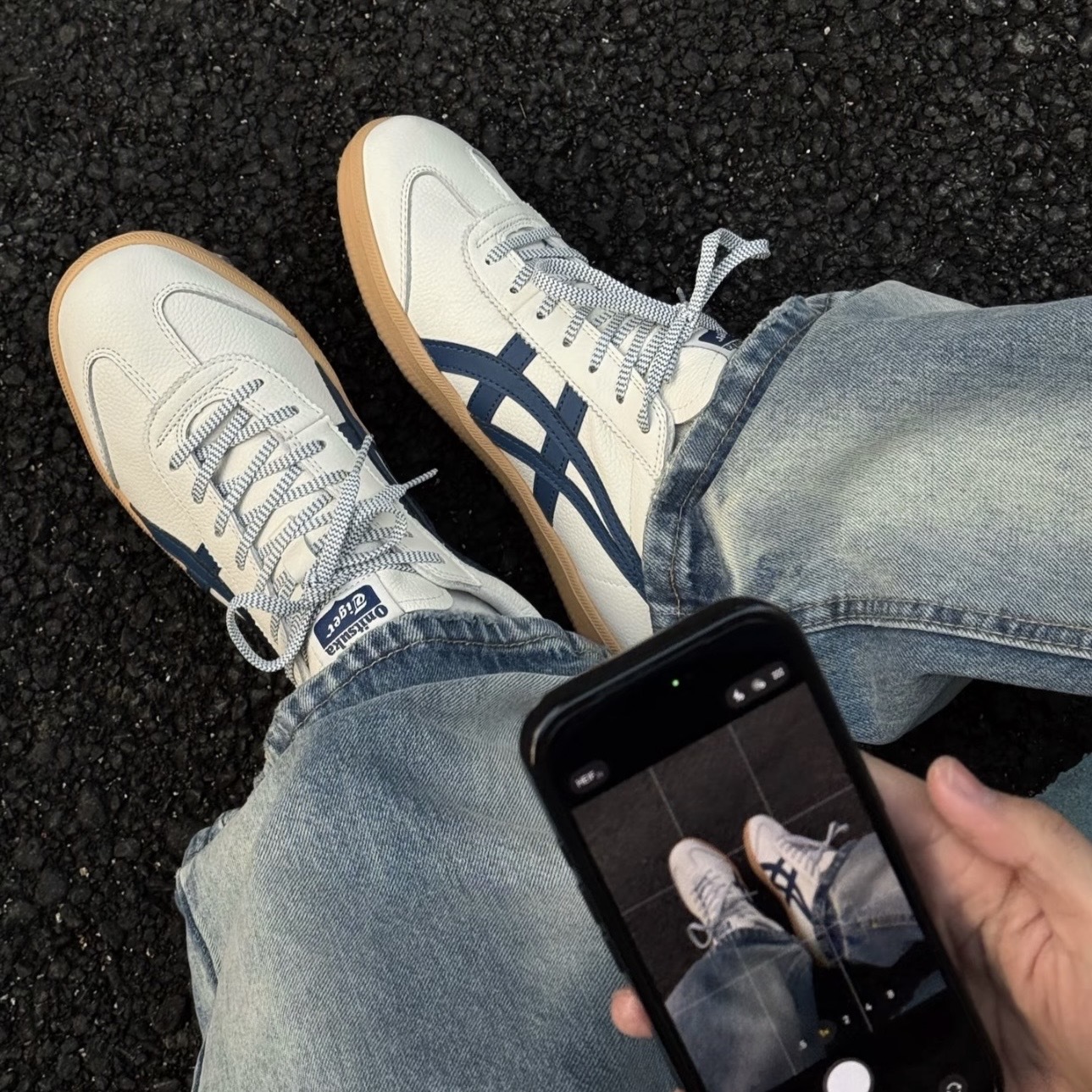ONITSUKA TIGER TOKUTEN 白藍 淺焦糖底 鬼塚虎 男女 1183B938-104