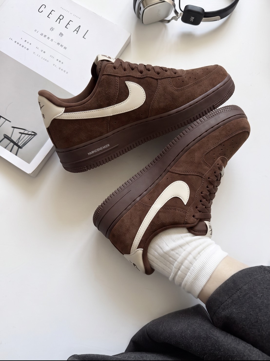 <秋冬日常🍂> Nike Air Force 1 '07 麂皮 巧克力牛奶