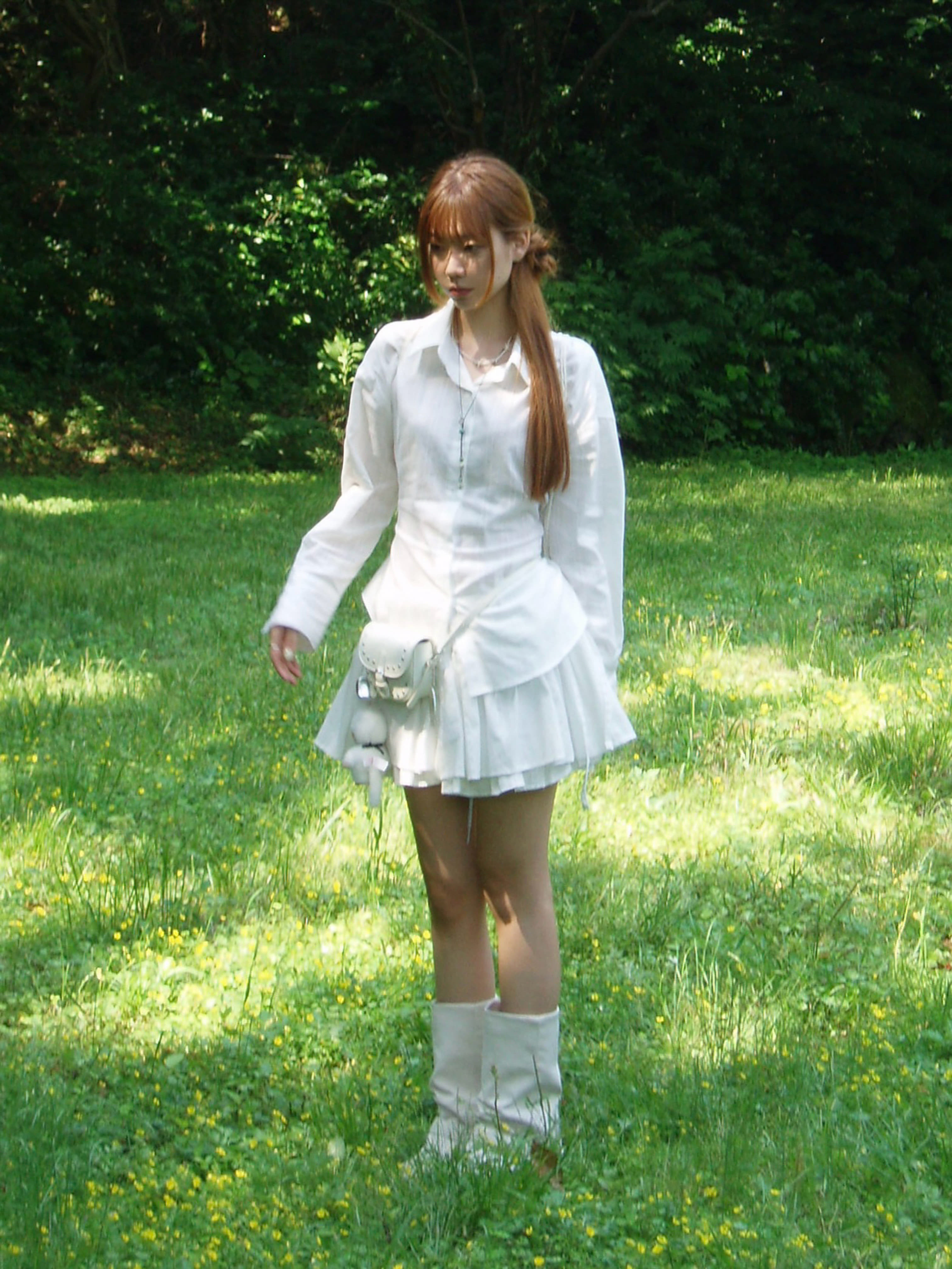 Portrait Seoul Side String Short Skirt 25-BTM-003-IVY-OS