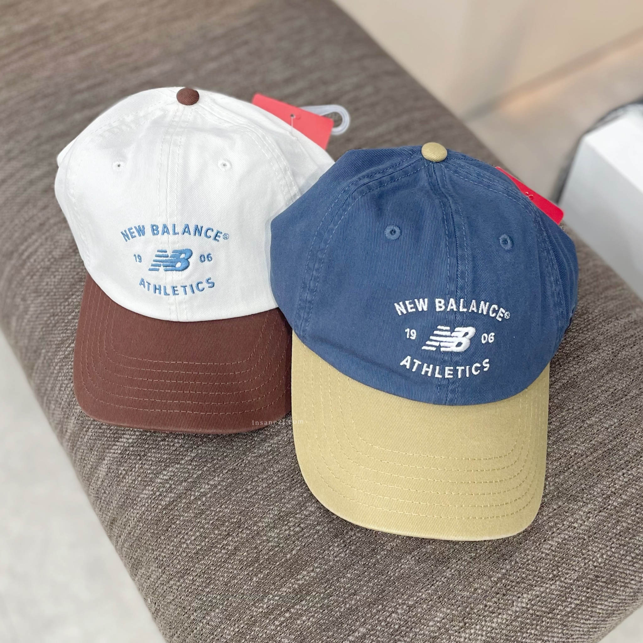 NEW BALANCE 1906 ATHLETICS 刺繡老帽 棒球帽 拼接 兩色