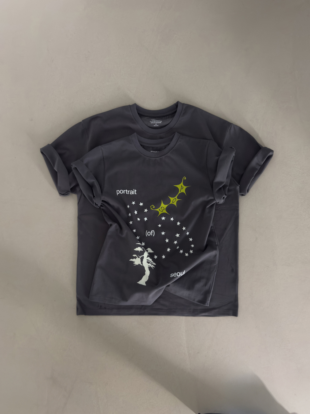 Portrait Seoul Heavy Cotton Sol Graphic T-shirts 26-TOP-008