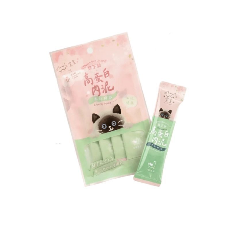 貪貪X蜂之鄉 蜂王胎高蛋白肉泥 13g*4入